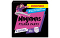 Pampers Ninjamas Mädchen 8-12 Jahre Monatsbox / 54 Stück