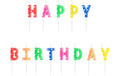 Partydeco Geburtstagskerzen Happy Birthday mix, 2.5 cm