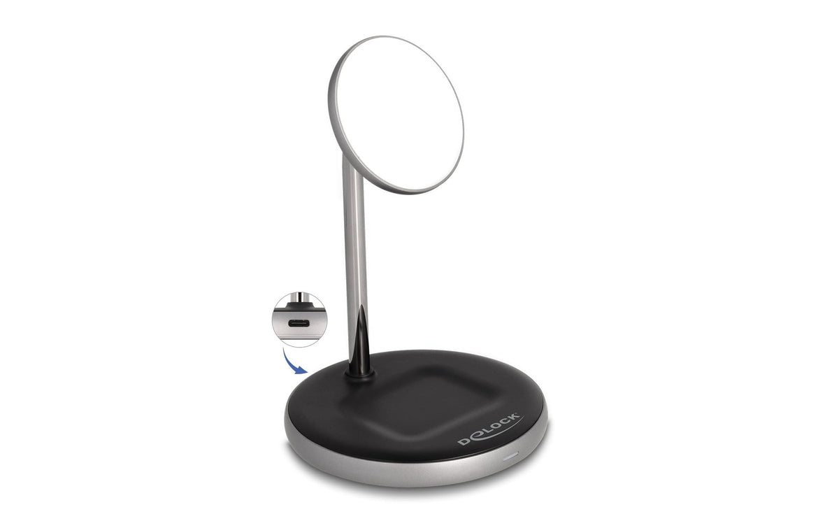 Delock Qi Wireless Charger 2 in 1 mit 5W/7.5W/10W/15W