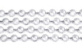 Partydeco Girlande Kristall farblos, 1 m