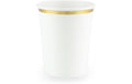 Partydeco Becher goldrand weiss, 260 ml, 6 Stück