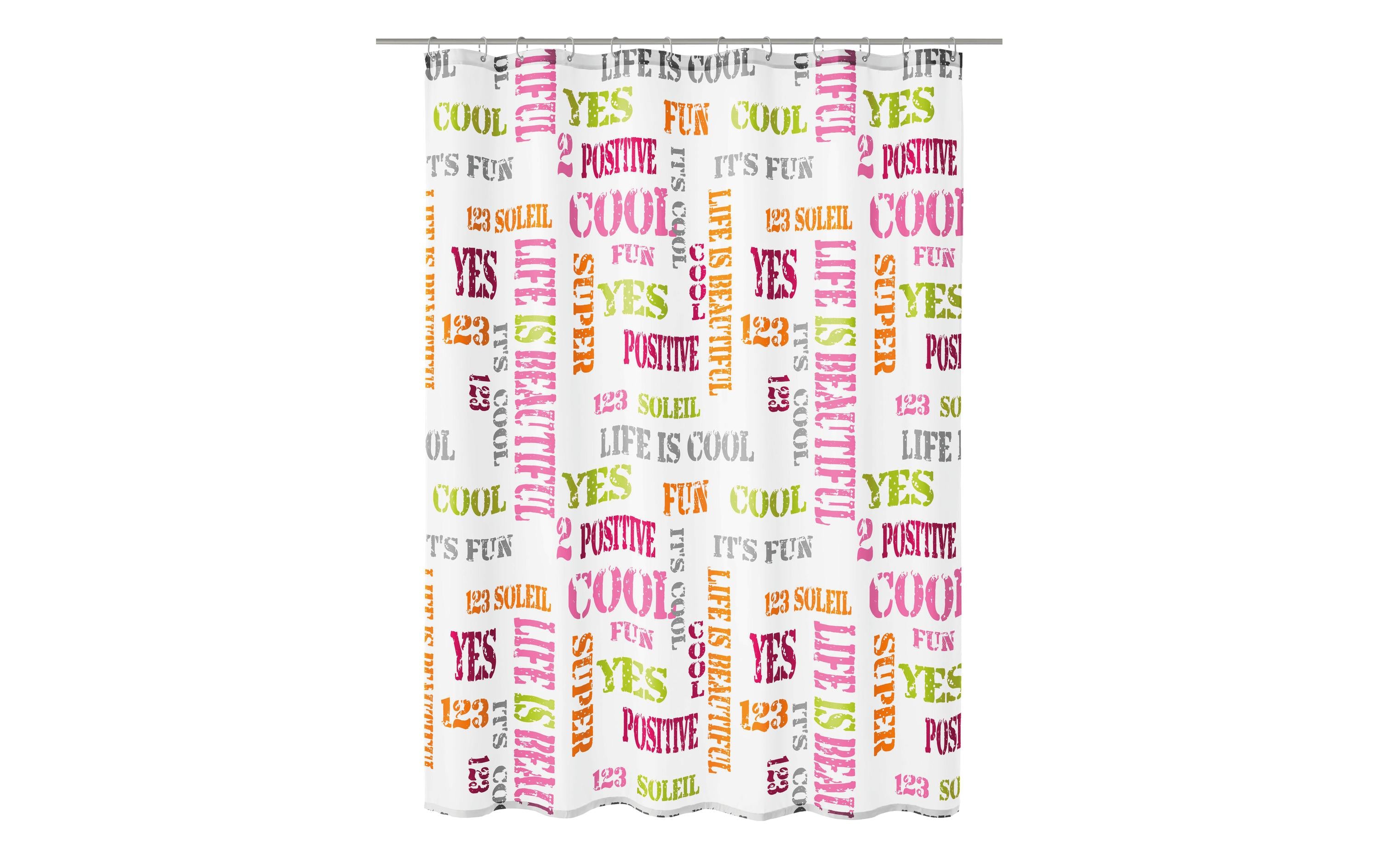 Kleine Wolke Duschvorhang Script 100% Polyester, 180x200 cm (BxH)