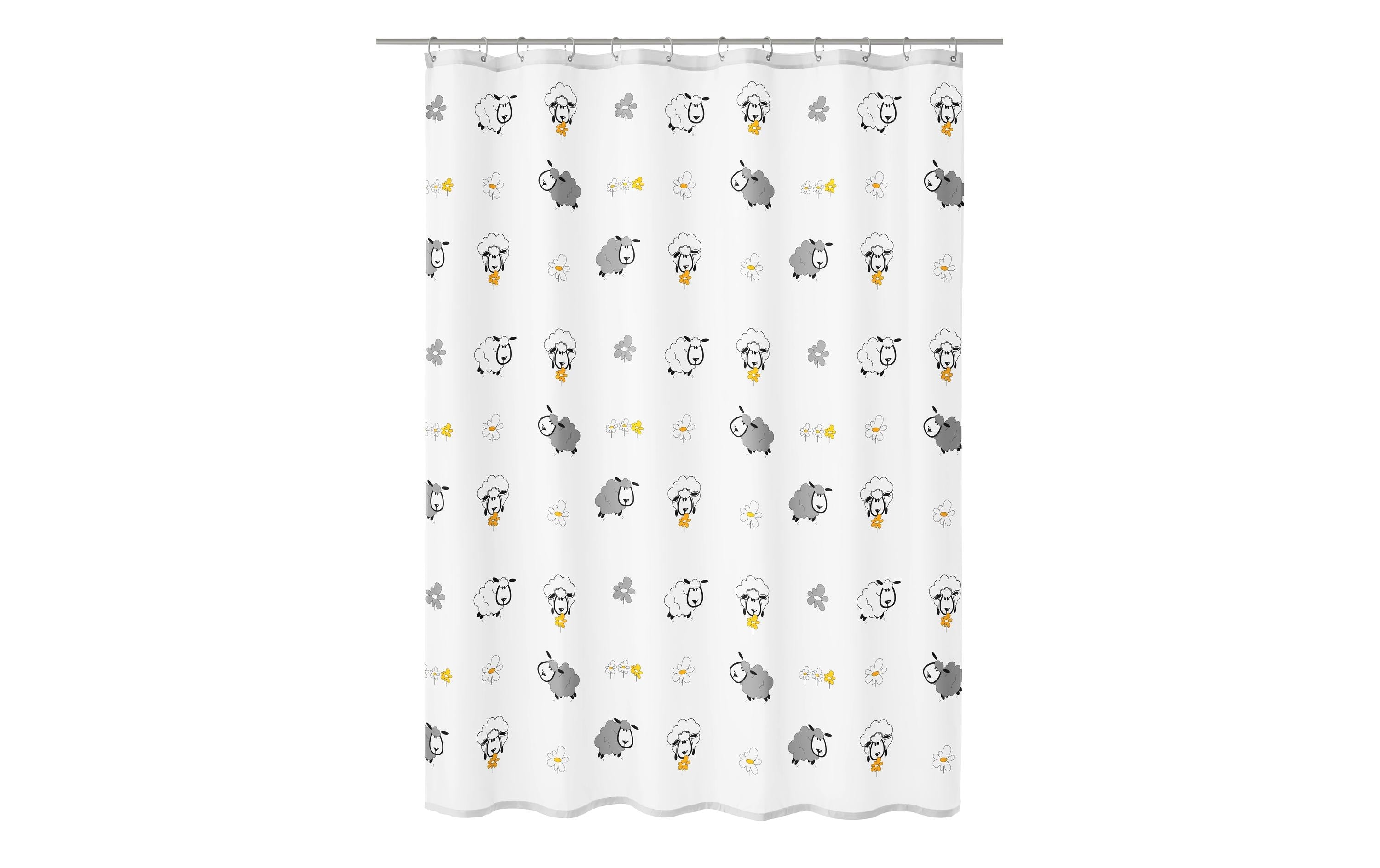 Kleine Wolke Duschvorhang Sheep 100% Polyester, 180x200 cm (BxH)