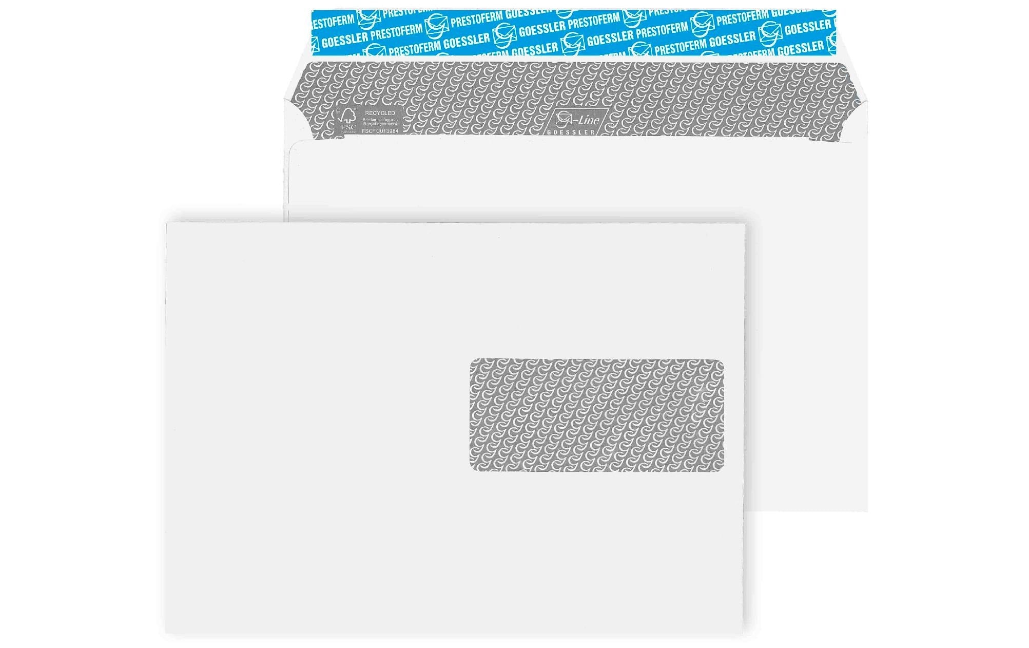 Goessler Couvert G-Line Pure Fenster/r C5 100g , 500 Stk