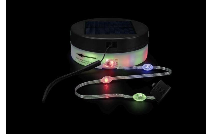 STT Solar Lichterkette Motion Light multi 33LED multicolor, 5m + Panel