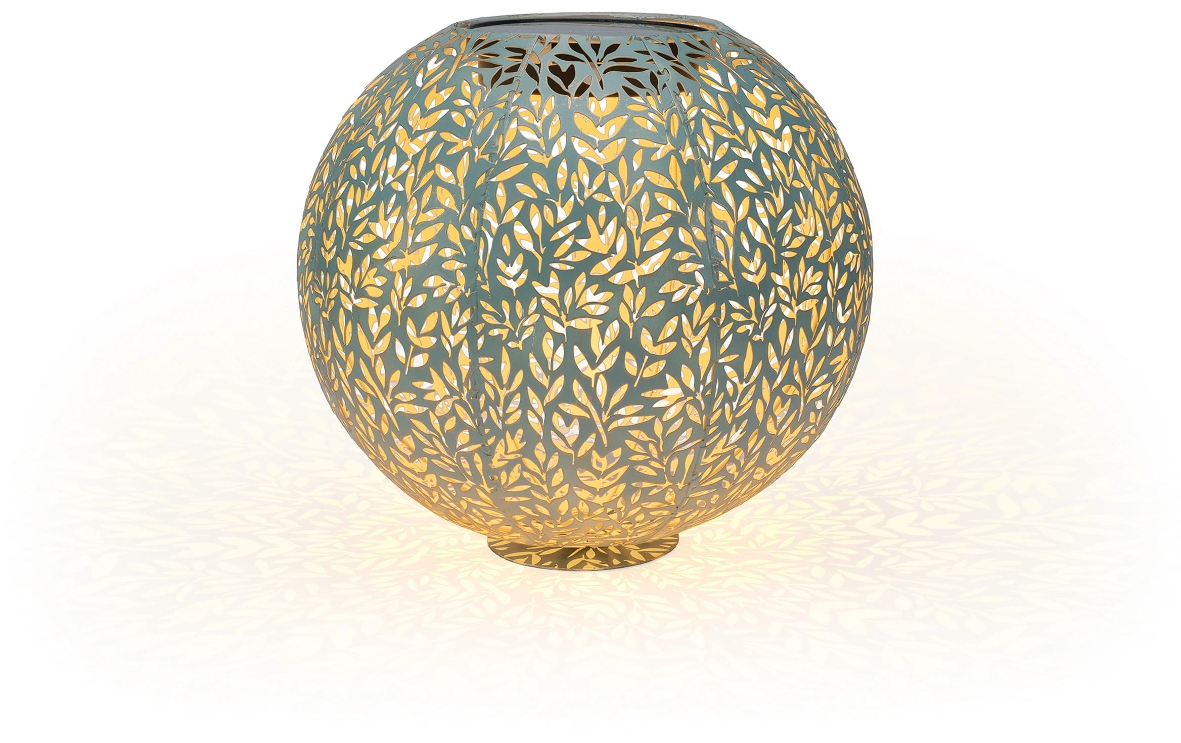 STT Solar Antic Ball Mistral 30 1LED ww, D30cm, light mint