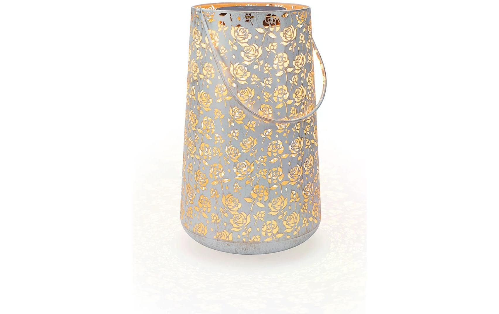 STT Solar Antic Lantern Baccara 1LED ww, 46x28cm, white