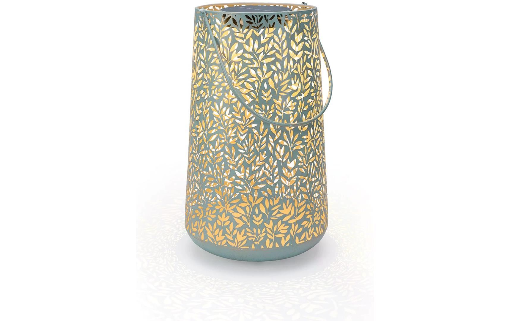 STT Solar Antic Lantern Mistral 1LED ww, 46x28cm, light mint