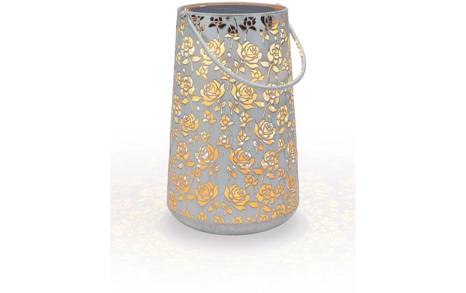 STT Solar Antic Lantern Baccara 1LED ww, 32.5x20cm, white