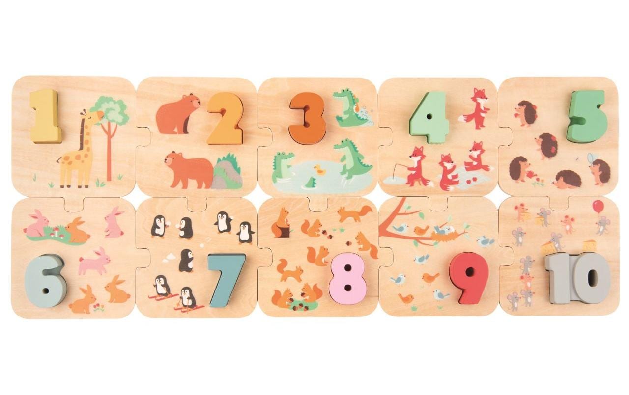 Puzzle Zahlen 1 - 10