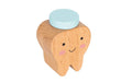 Milchzahndose Zahn blau FSC Holz