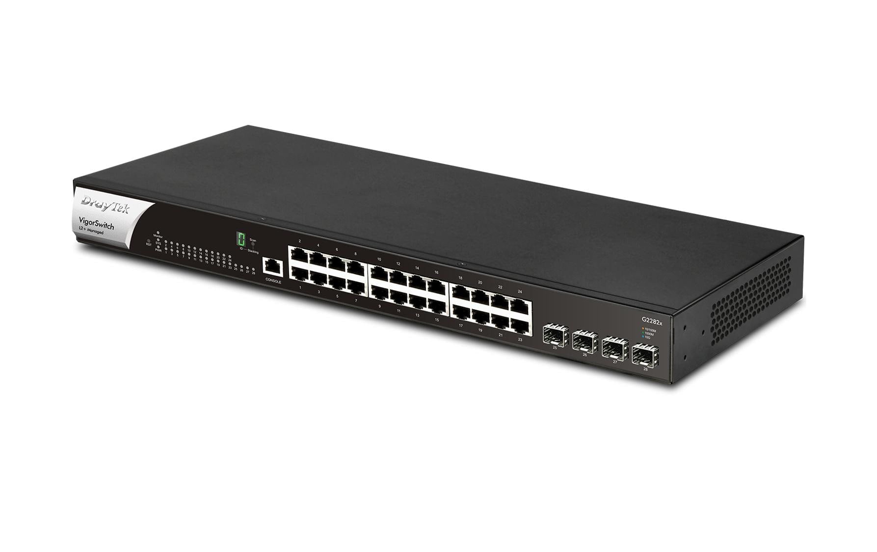 Draytek VigorSwitch G2282x: 28 Port 24xGE, 4x 10G SFP+