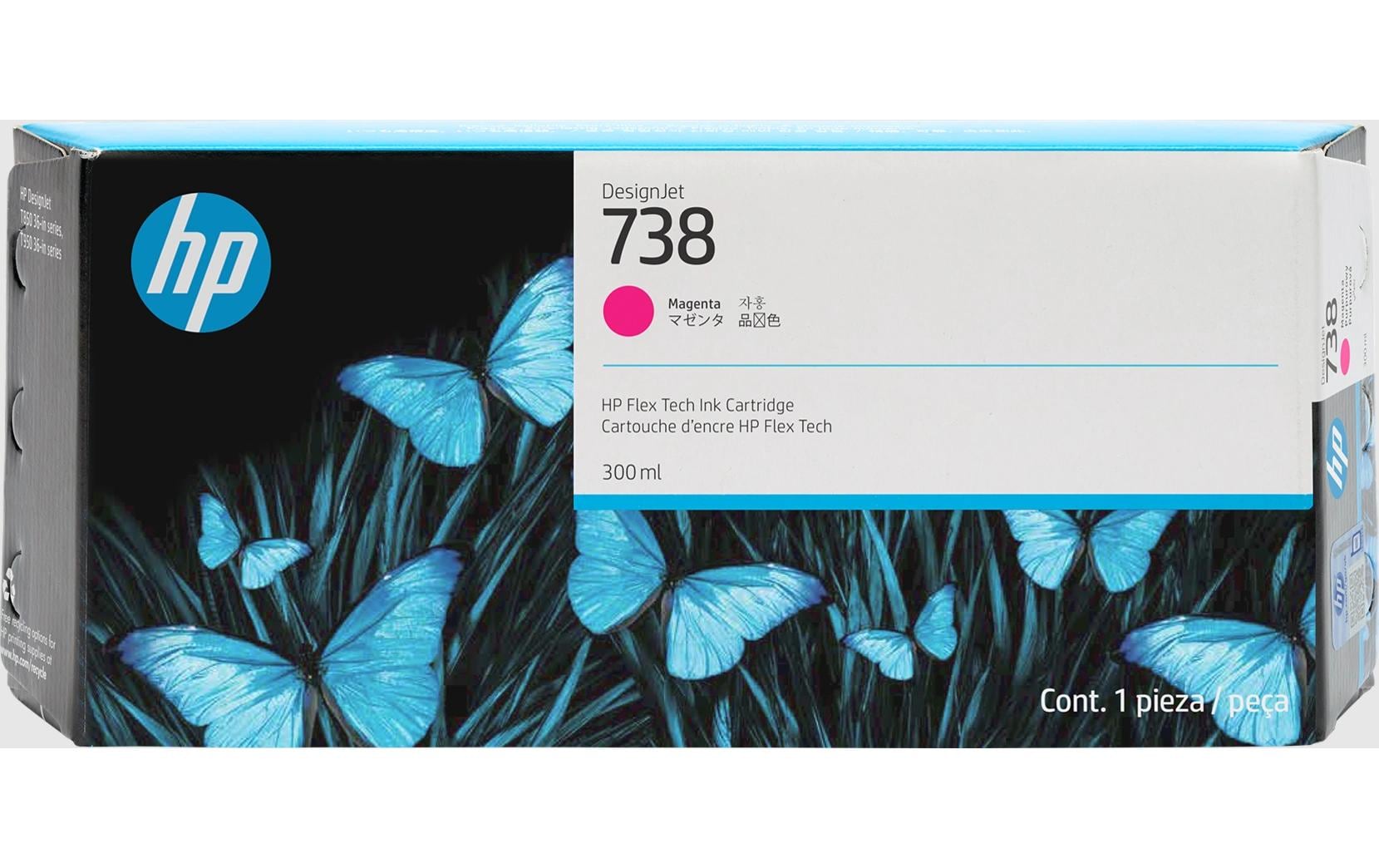 HP Tinte Nr. 738 - Magenta (676M7A) DesignJet T850, T950, 300ml