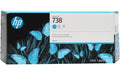HP Tinte Nr. 738 - Cyan (676M6A) DesignJet T850, T950, 300ml
