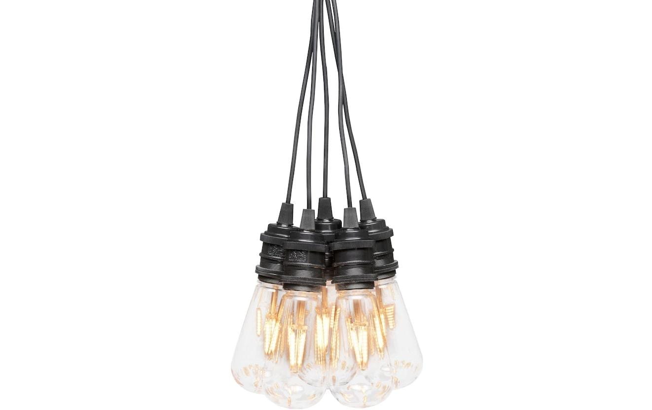 Konstsmide Lichterkette Basis-Set klar 10x LED bernstein, inkl. Netzstecker IP55