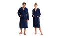 Möve Bademantel Superwuschel L 100% Baumwolle, Blau, Grösse: L