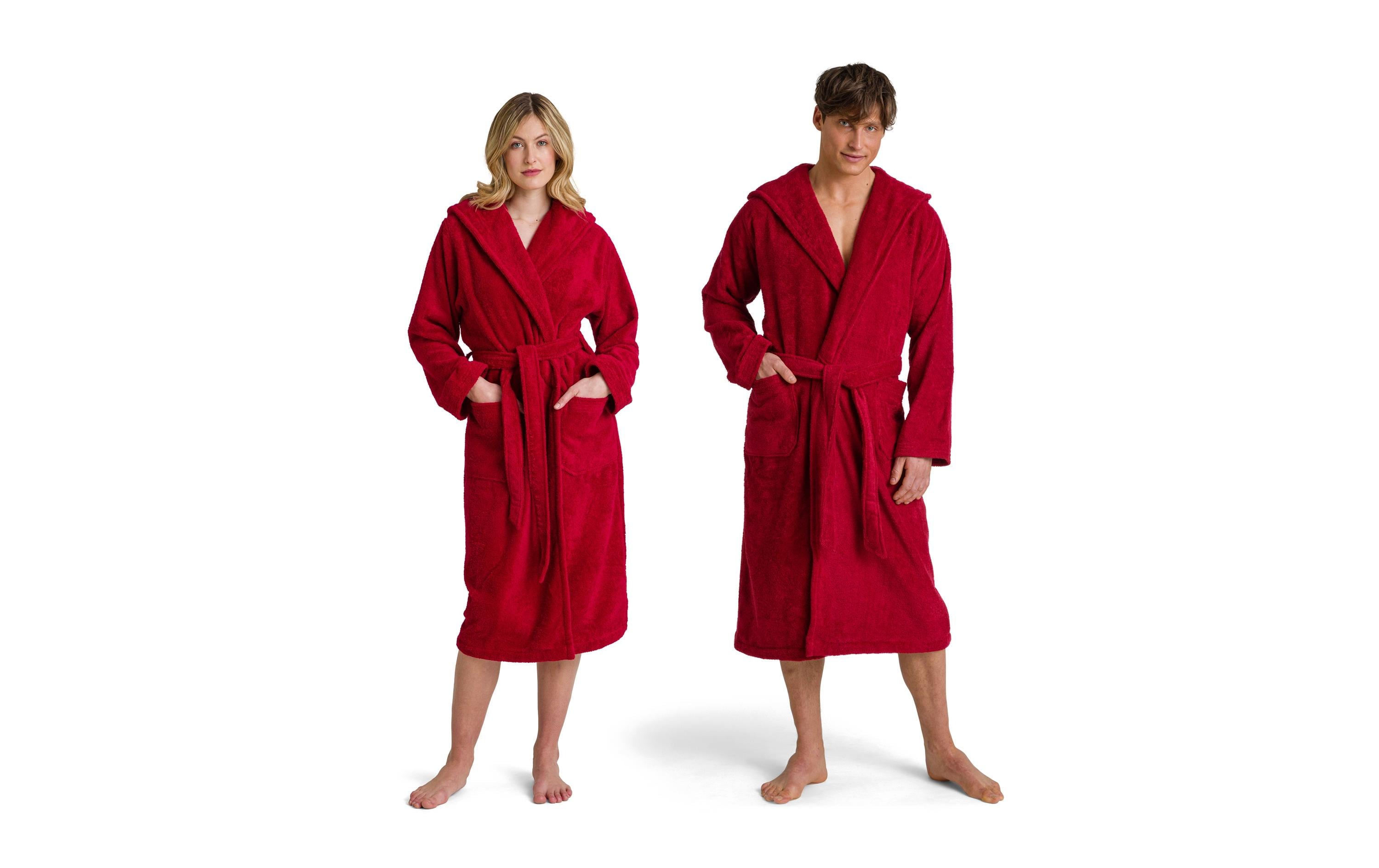 Möve Bademantel Superwuschel S 100% Baumwolle, Ruby, Grösse: S