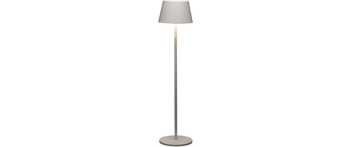 Konstsmide USB-Stehleuchte Pomezia Weiss LED ww/RGB Akku/Trafo, Dimmbar / IP54