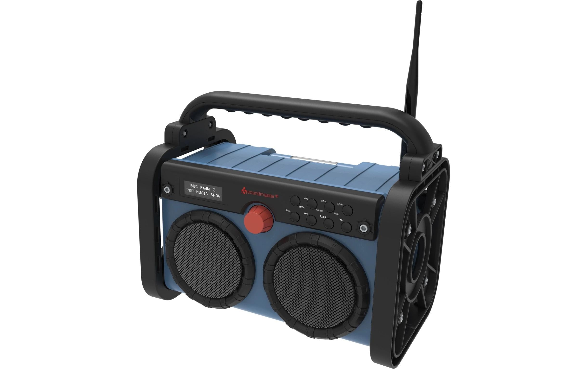 Soundmaster DAB85BL DAB+/UKW Baustellenradio, stereo, inkl.Akku