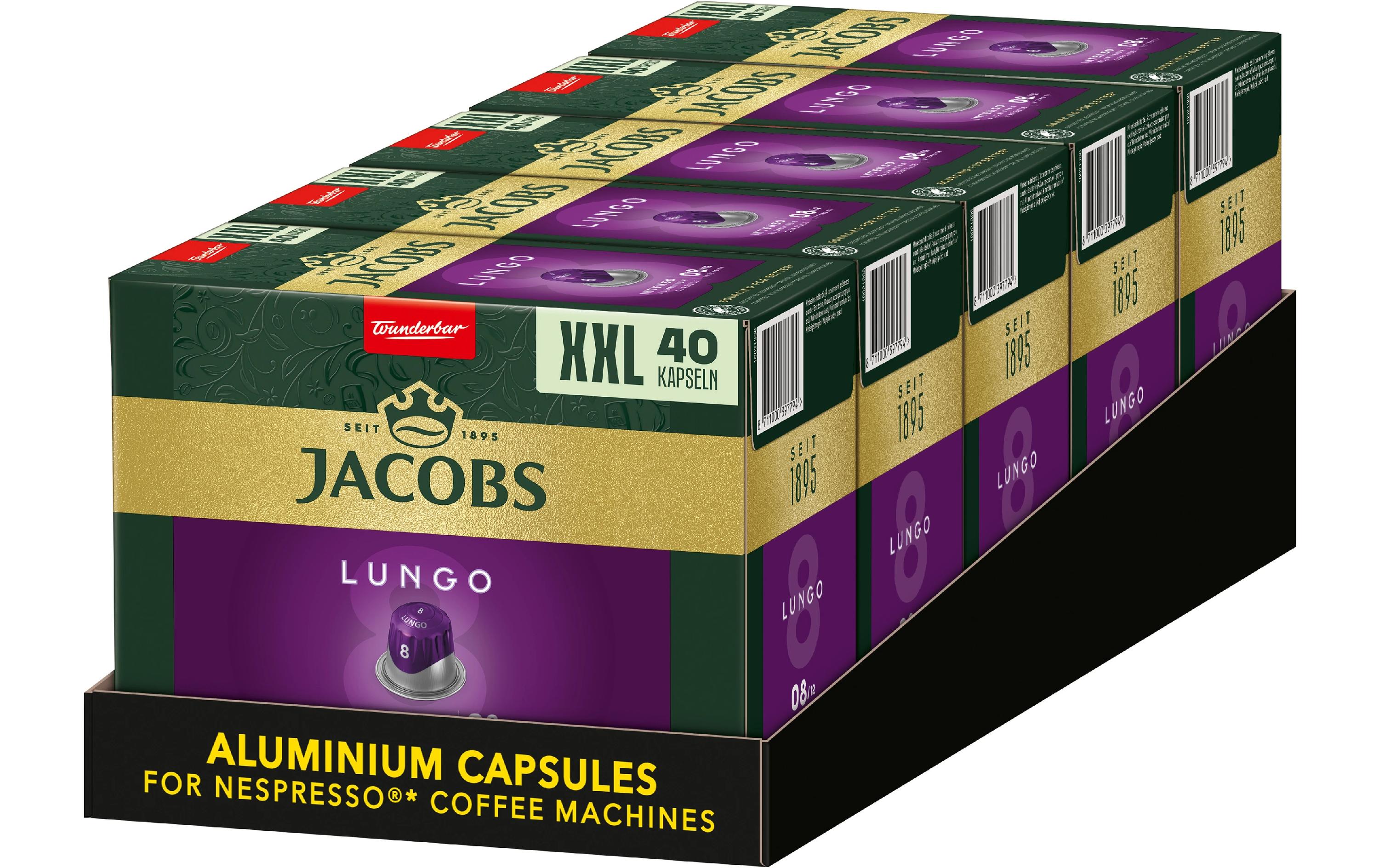 Jacobs Kaffeekapseln Lungo 8 Intenso 5 x 40 Stück