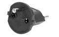 Fixadapter 3-Pol Deutsch auf Stecker CH T12 schwarz, CEE7 auf T12