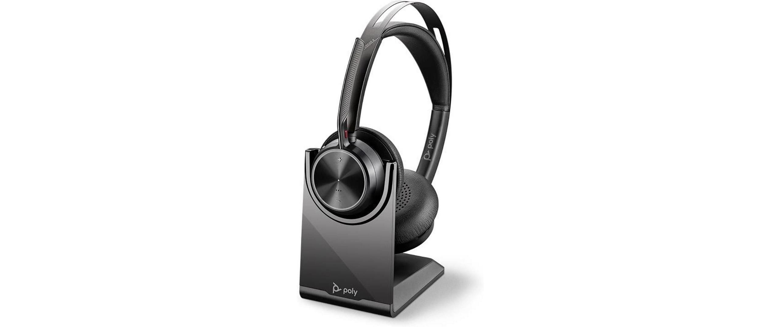 Poly Voyager Focus 2,UC,USB-C-C,Base Headset with Base USB-C + USB-C/A Adapter