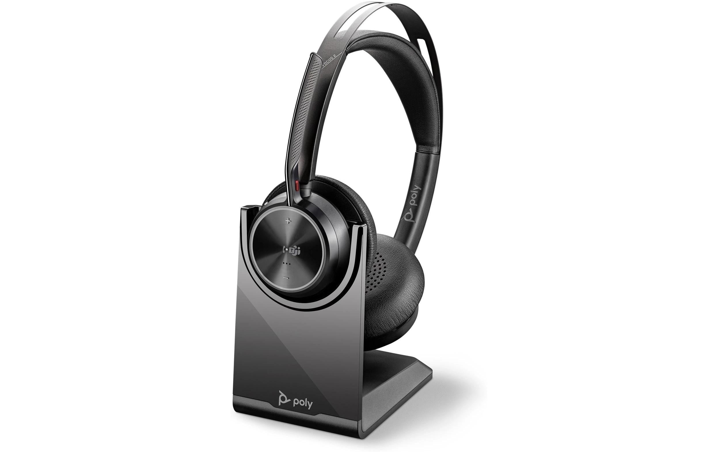 Poly Voyager Focus 2,MS,USB-C-C,Base Headset with Base USB-C + USB-C/A Adapter