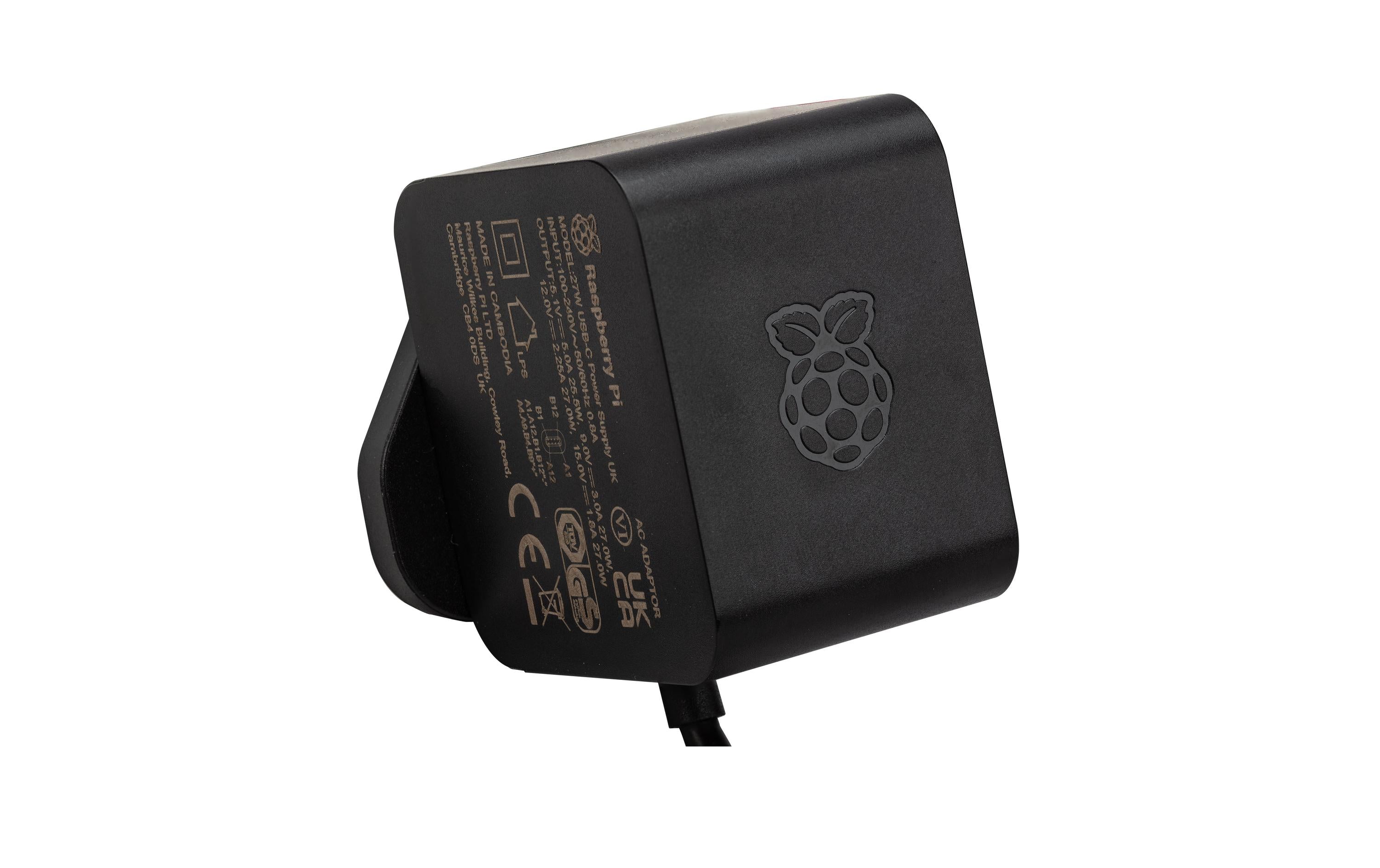 Raspberry Pi 5 Netzteil SC1157 zu Raspberry Pi5, 5.1V, 5A, USB-C, schwarz