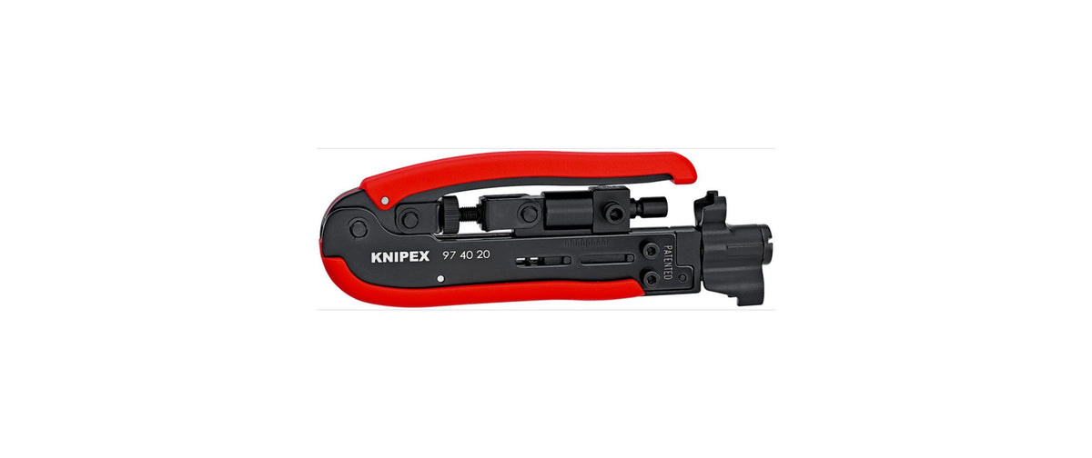 Knipex Kompressionswerkzeug 175 mm für F, BNC und RCA-Stecker