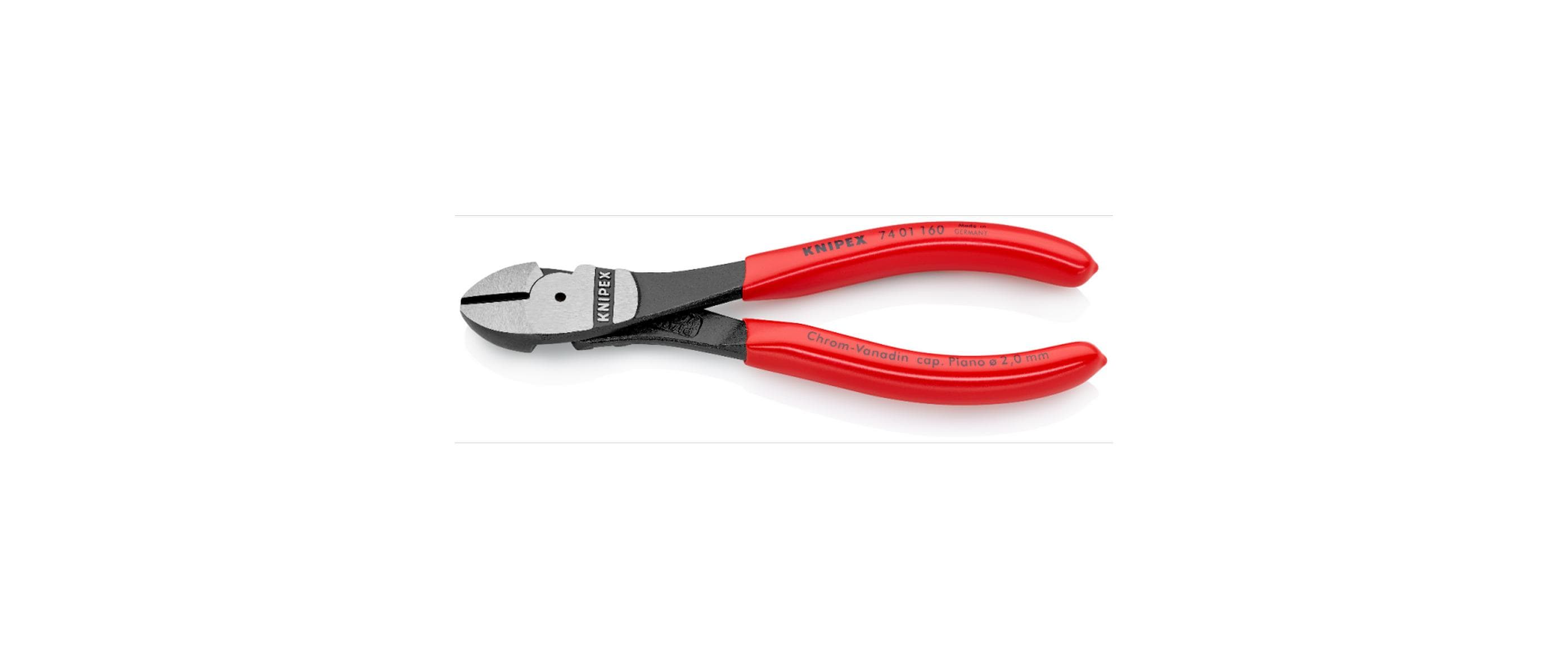 Knipex Kraft-Seitenschneider 160 mm 160 mm Schneide mit Facette