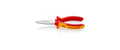 Knipex Langbeckzange 160 mm isoliert / VDE-geprüft, flache Backen