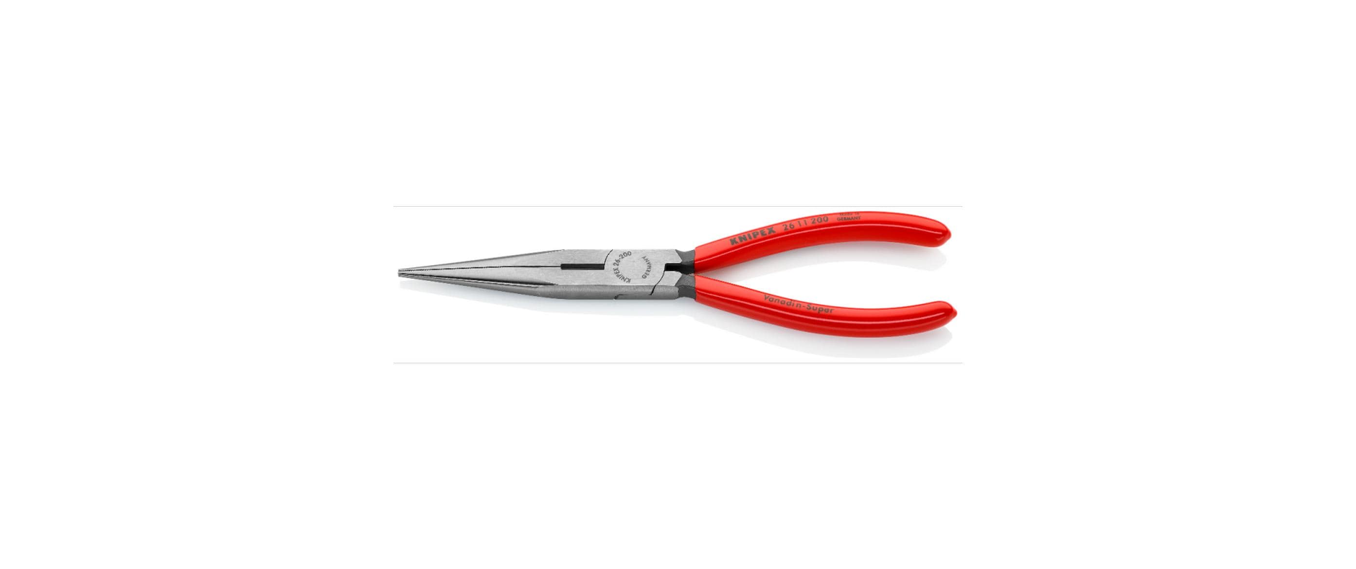 Knipex Flachrundzange 200 mm Storchschnabelzange