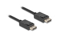 Delock Koaxiales DisplayPort Kabel 16K 60Hz 80 Gbps, 1m, schwarz