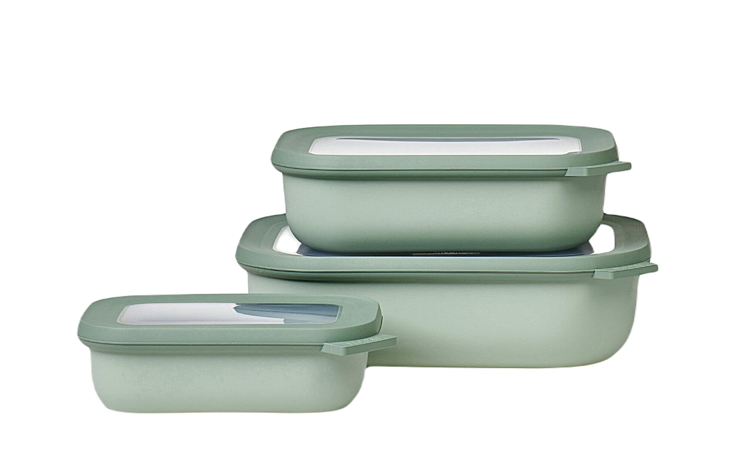 Multischüssel-Set Cirqula rechteckig Set 3-teilig, Farbe nordic sage