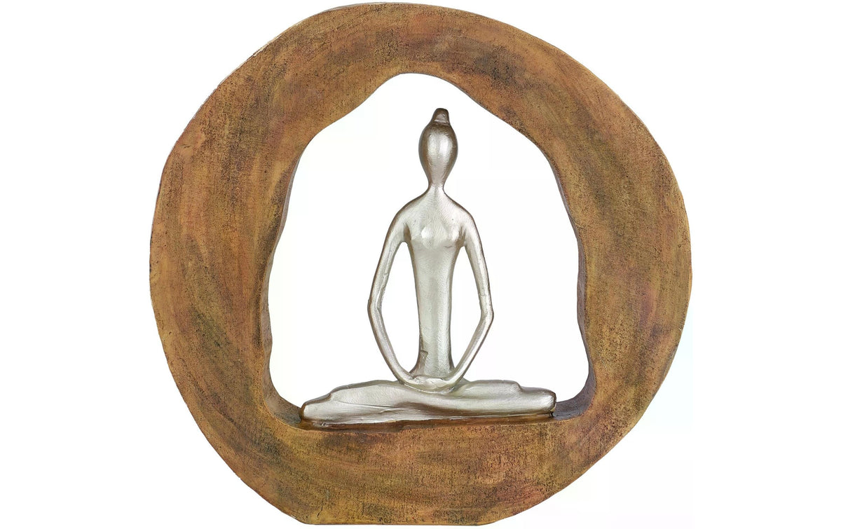 Eglo Dekoaufsteller Yoga Kemaman Polyresin, 28.5x6.3x27.2 cm (LxBxH)