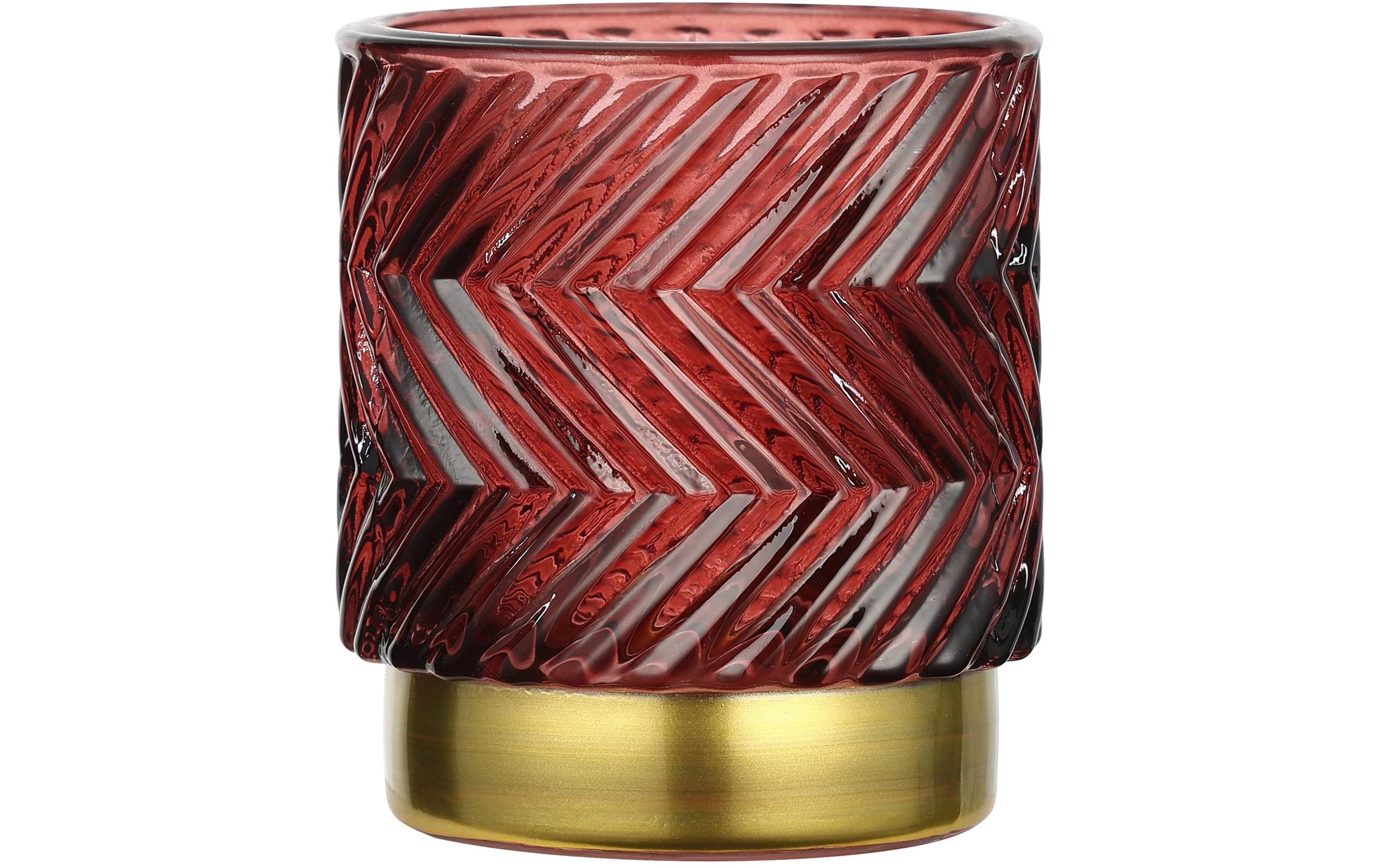Eglo Windlicht Bezamby Rot/Gold Glas, D 7 cm, H 8 cm, 1 Stück