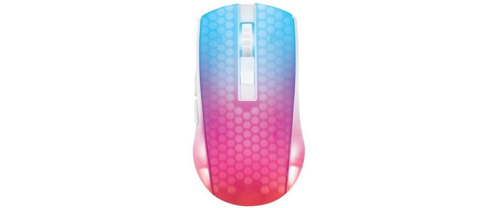 Deltaco Wireless DM320 RGB white/Trans white-Transparent