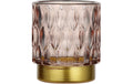Eglo Windlicht Bezamby Pink/Gold Glas, D 7 cm, H 8 cm, 1 Stück