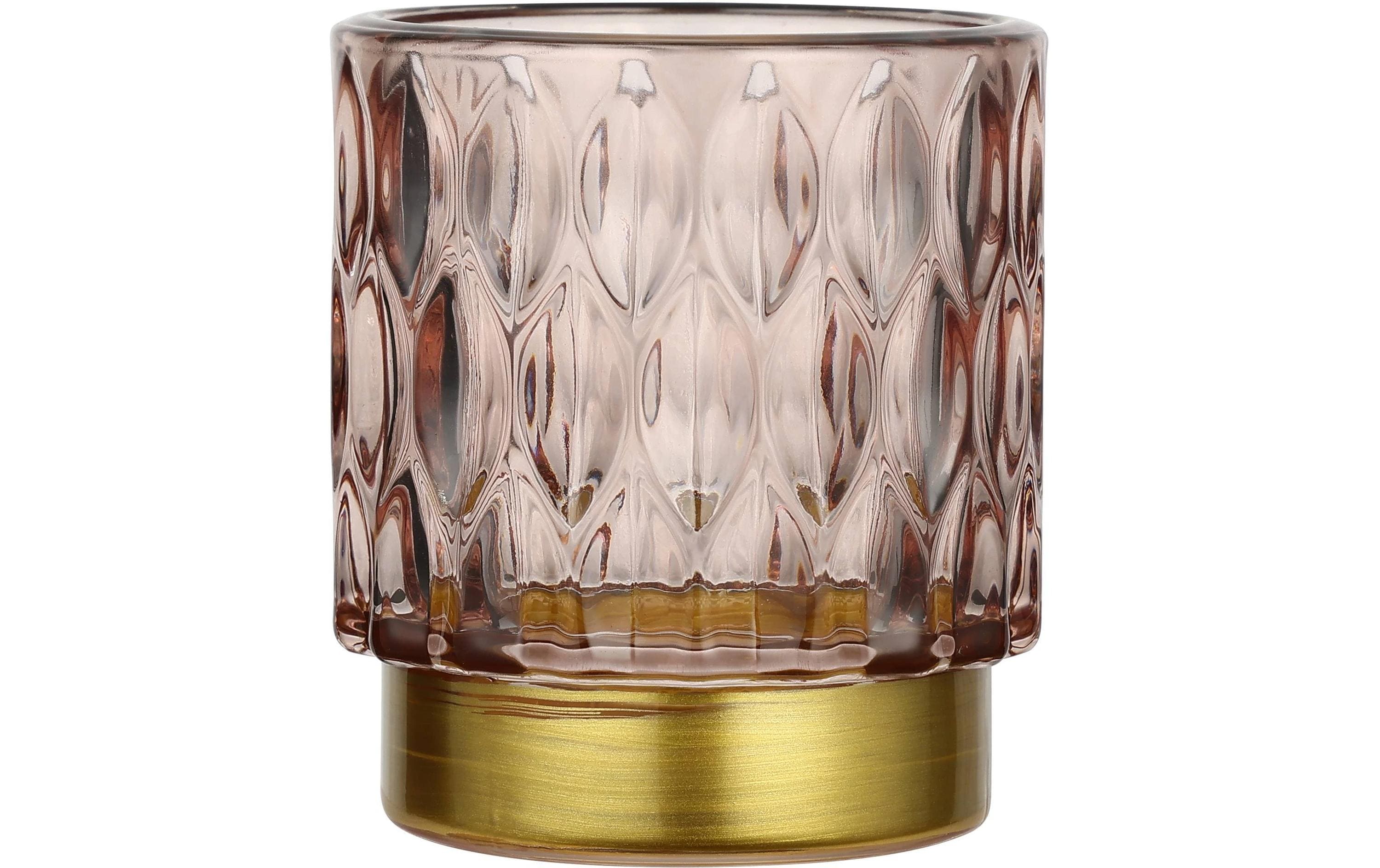 Eglo Windlicht Bezamby Pink/Gold Glas, D 7 cm, H 8 cm, 1 Stück
