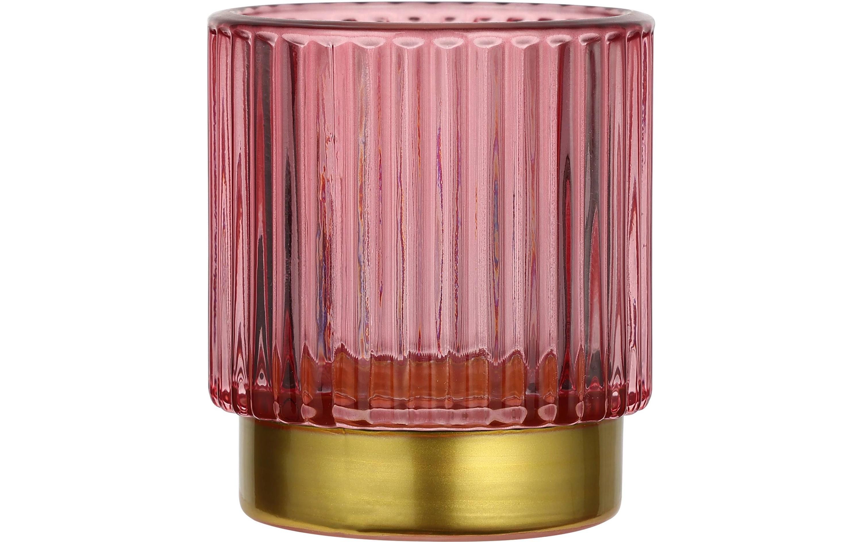 Eglo Windlicht Bezamby Pink/Gold Glas, D 7 cm, H 8 cm, 1 Stück