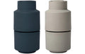 Crushgrind Gewürzmühle Billund 2er Set blau/grau, H 11.6cm, Biokomposit SPB30