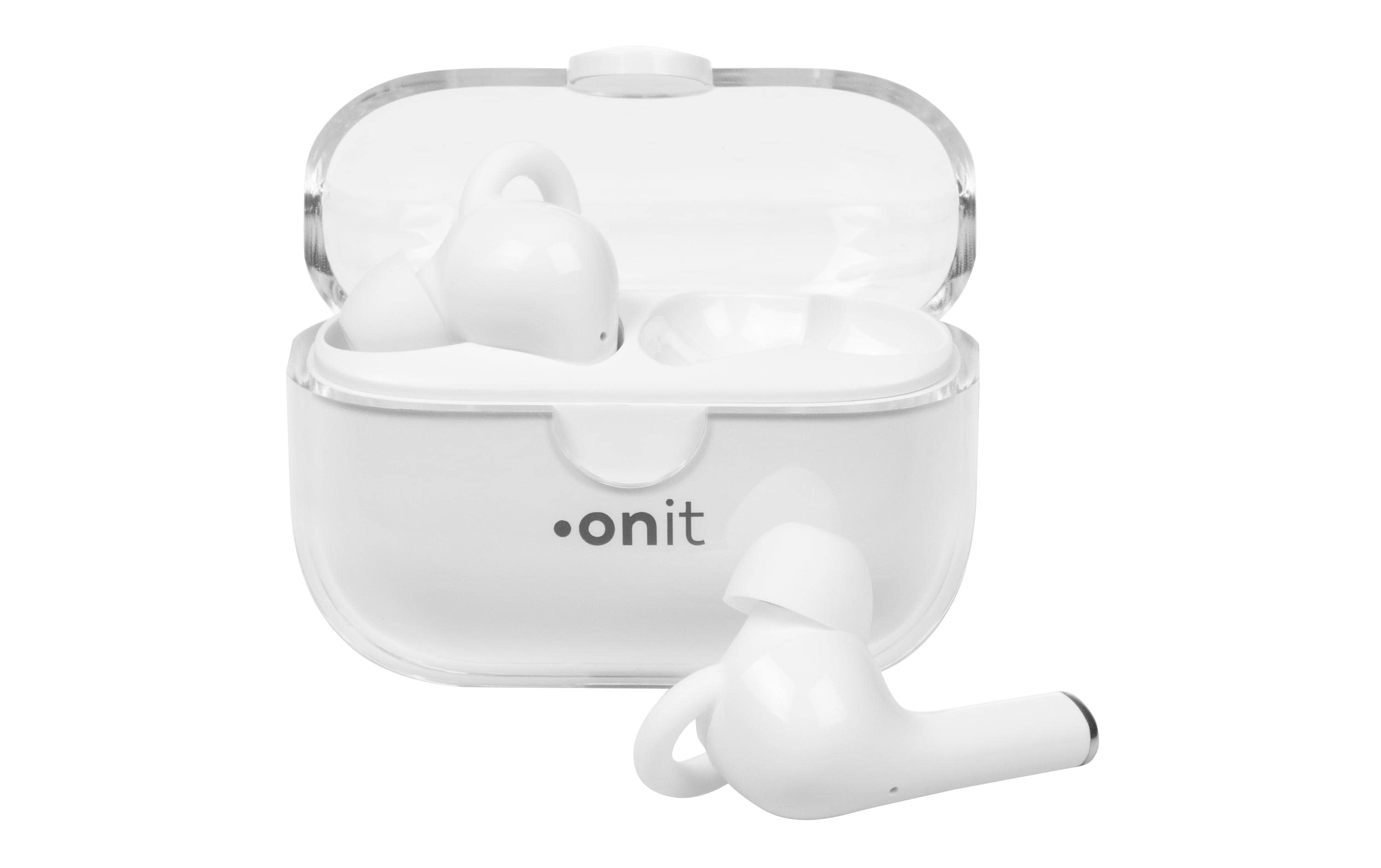 onit TWS Headset Pro ENC in-ear transp.weiss / BT5.3 /  Mikro / Buds