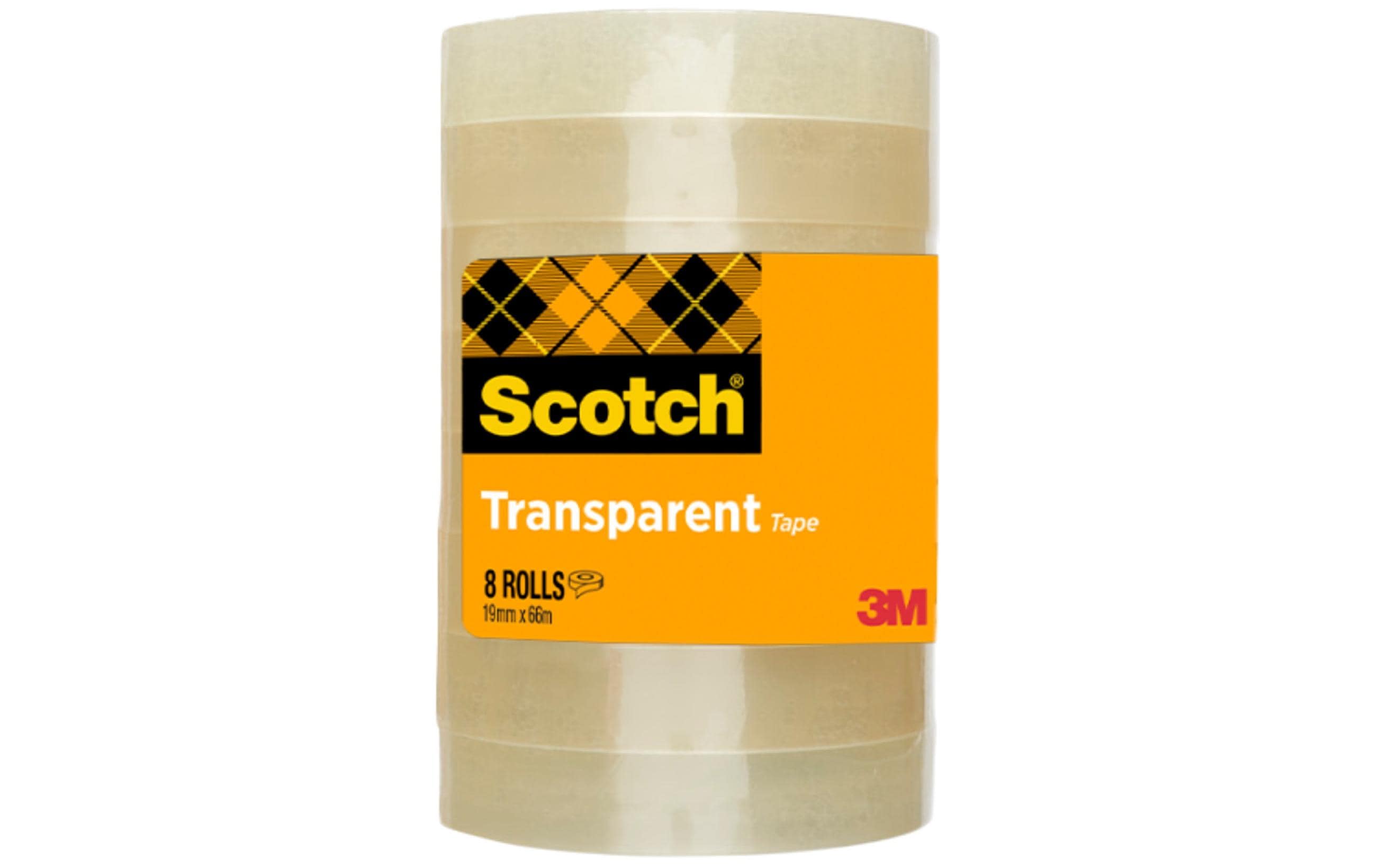 3M Scotch Klebeband 508, transparent 19 mm x 66 m, 8 Rollen