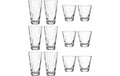 Leonardo Gläserset Twist 300 + 215ml klar, je 6 Stk, 215 + 300 ml