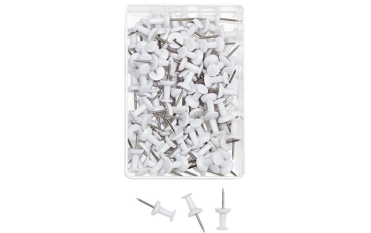 WEDO Pinnadel Diaboloform weiss 100 Stk. Dose