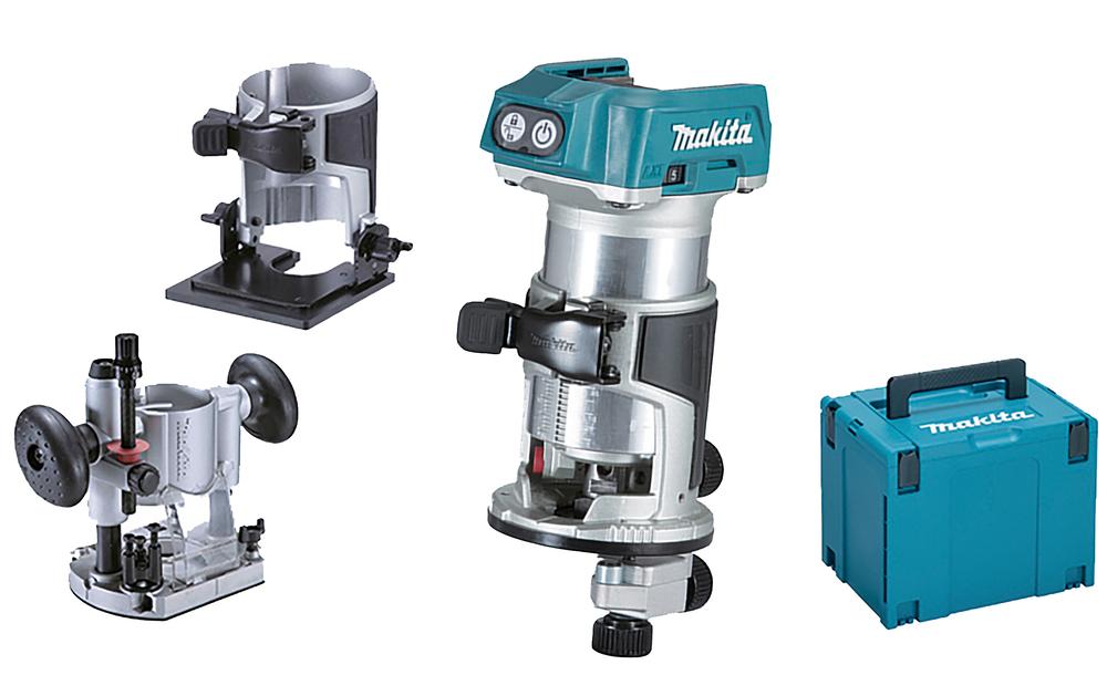 Makita SET 18V Einhandfräse / Kantenfräse DRT50ZJX11