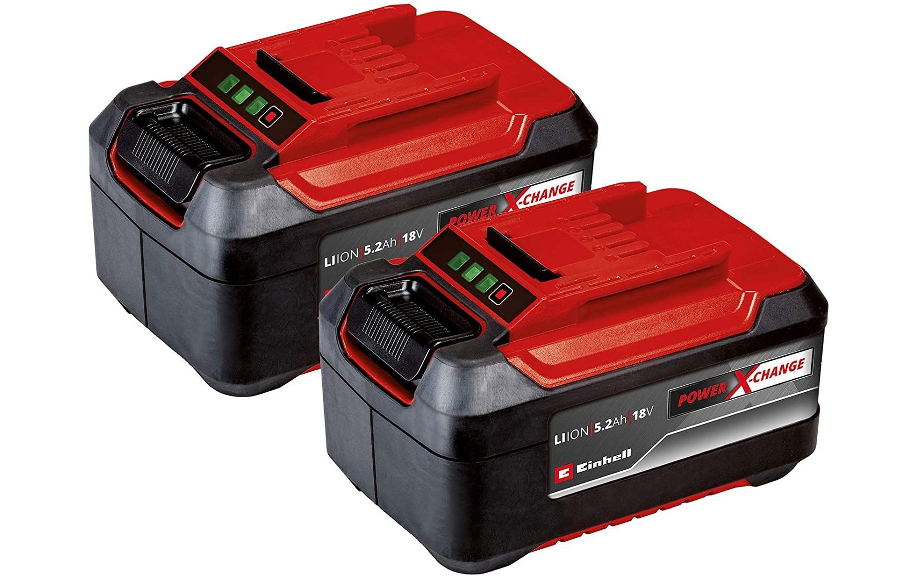Einhell PXC-Twinpack 5.2 Ah PXC-Akkus 18V mit 2x 5.2 Ah