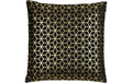 Eglo Kissen Singu 45x45 cm Schwarz/Gold Bez. u. Füll.: 100% Polyester