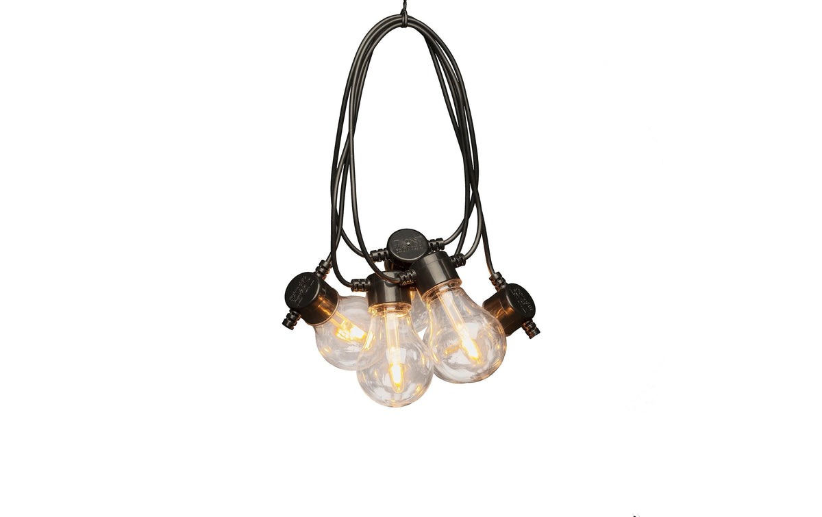 Konstsmide SOLAR-Lichterkette klar 10x LED bernsteinfarbe, inkl. Fernbedienung