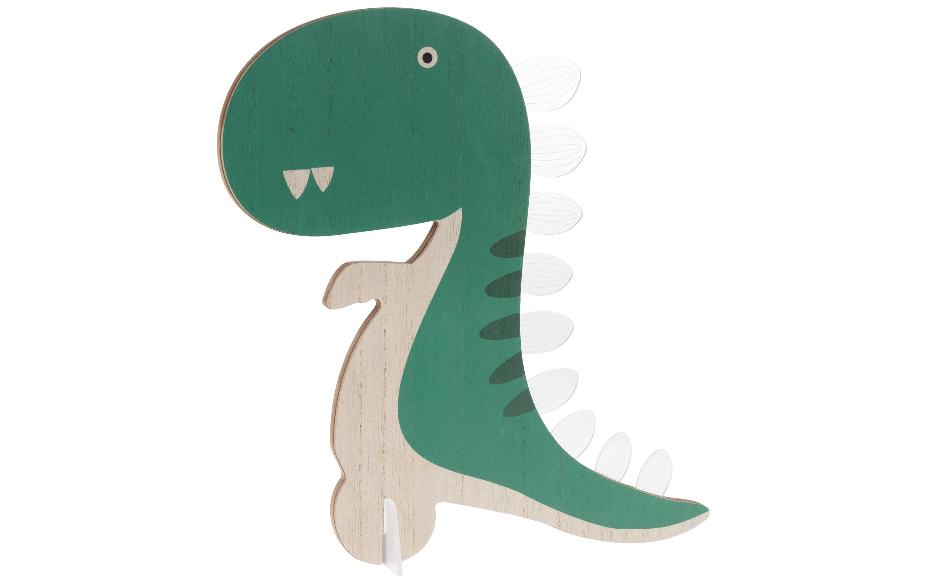 COCON Dekolampe stehende Dino Holz 27x2x28cm